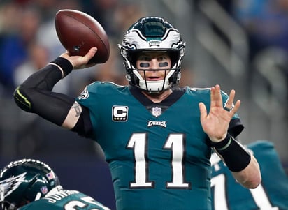 Wentz es el mariscal de campo del futuro para las Eagles, que aun no saben qué harán con el suplente Nick Foles, quien los llevó a ganar el Super Bowl en 2018 y los metió este año al playoff.