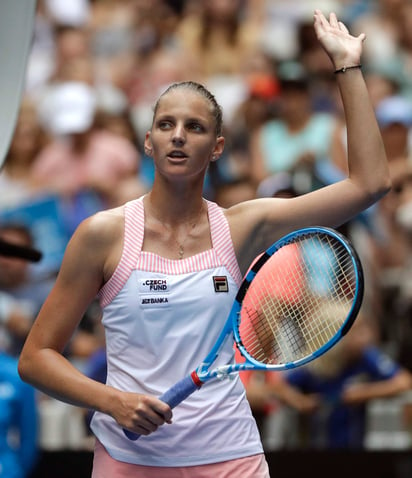 Karolina Pliskova se impuso 4-6, 6-1, 6-0 a Madison Brengle. (AP)