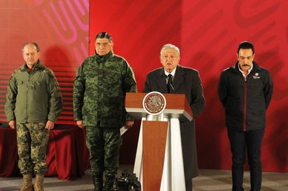 En conferencia de prensa se dieron detalles de lo ocurrido ayer en Tlahuelilpan, Hidalgo. (NOTIMEX) 