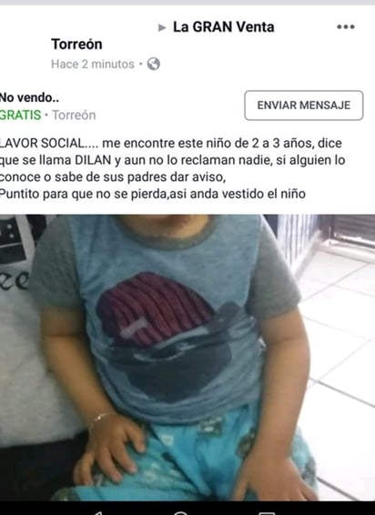 La Pronnif exhortó a la sociedad a no jugar con información y fotografías de los niños y niñas, resaltando que hace unos días reportaron que un joven se encontró a un niño y que buscaba a sus familiares. (ESPECIAL) 