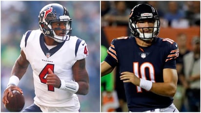 Los mariscales de campo Mitchell Trubisky y Deshaun Watson fueron convocados para el Tazón de los Profesionales, anunciado el próximo domingo 27 en Orlando, Florida. (ESPECIAL)