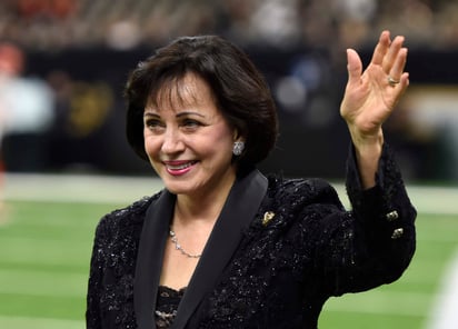 Gayle Benson, dueña de los Saints de Nueva Orleáns.