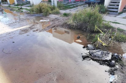 Aún no se resuelve la fuga en el fraccionamiento Lagos, entre las calles Lago de los Patos y Lago Lacar. (EL SIGLO DE TORREÓN)