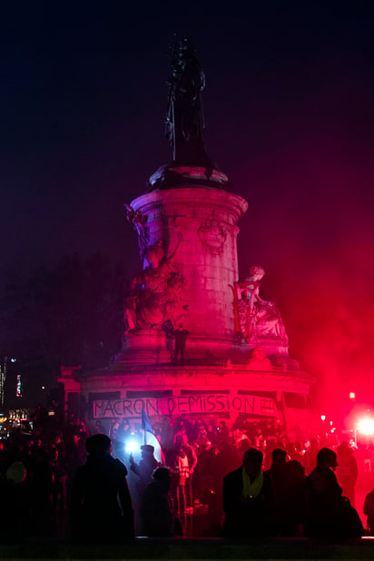 Protesta. La jornada transcurrió en términos generales sin las escenas de guerrilla urbana de las protestas iniciales.