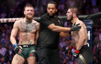 El incidente se produjo tras la pelea en la que Khabib rindió a McGregor en el cuarto asalto de su pelea por el campeonato de peso ligero en UFC 229. (Especial)