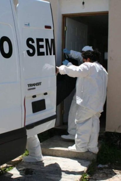 Proceso. El cuerpo fue trasladado a la Unidad del Servicio Médico Forense.