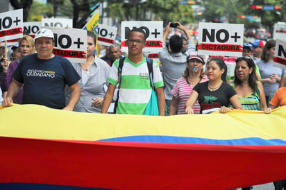 La convocatoria lanzada para la movilización de este miércoles contiene cinco “reglas para respaldar a la Asamblea Nacional”. (EFE)