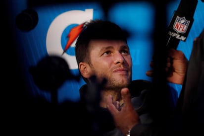 El afamado mariscal de campo, Tom Brady, durante el Media Day previo al Super Bowl LIII.