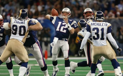 Los Patriotas buscarán su segunda victoria en un Super Bowl ante los Carneros. (ARCHIVO)