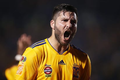 André-Pierre Gignac marcó un doblete ante Necaxa para darle la victoria a los Tigres. (Especial)