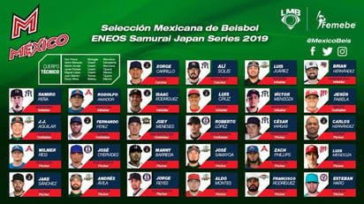 Apoyados por los equipos de la LMB y con el visto bueno del mánager Firova, armaron el cuadro que viajará a Japón. (ESPECIAL)