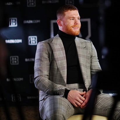 'Canelo' y Jacobs estuvieron en la primera parada promocional de la pelea que tendrán el 4 de mayo en la T-Mobile Arena de Las Vegas. (Especial)