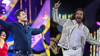 Los ovacionan. Marco Antonio Solís y Carlos Rivera conquistan al público de la Quinta Vergara con su música. (ARCHIVO)