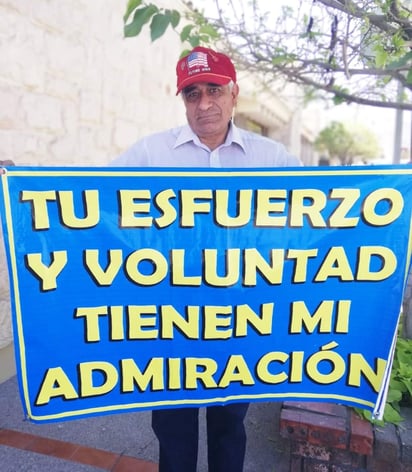 El señor Juan Meléndez Villa ha expresado su apoyo a los corredores del Maratón Lala por los últimos 12 años. (EL SIGLO DE TORREÓN) 