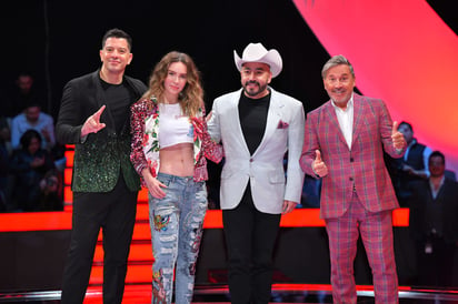 Coaches. Los cantantes Yahír, Belinda, Lupillo Rivera y Ricardo Montaner ocuparán la 'silla más famosa' en la emisión de La voz. (CORTESÍA TV AZTECA)