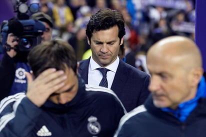 Santiago Solari en partido contra el Valladolid del fin de semana.