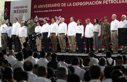 Durante el 81 aniversario de la expropiación de Pemex, la titular de la Secretaría de Energía (Sener) aclaró que la nueva refinería en Dos Bocas ya cumple con los requisitos para comenzar a edificarse, como especificaciones técnicas, la ubicación georreferenciada, entre otros. (NOTIMEX) 