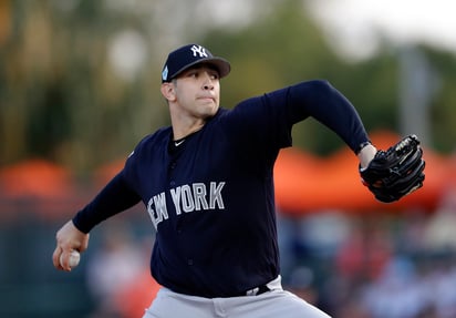 El mexicano Luis Cessa no permitió carrera en cuatro innings de labor y ganó su segundo juego en la pretemporada.