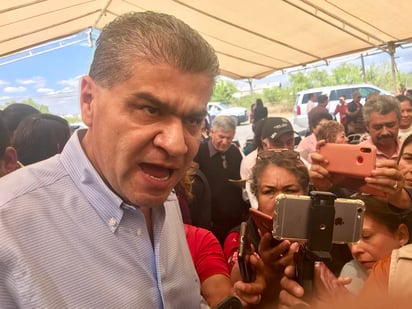 El gobernador Miguel Ángel Riquelme Solís declaró en Monclova que es falso que hayan salido códigos en CFE para compra de carbón. (EL SIGLO COAHUILA)