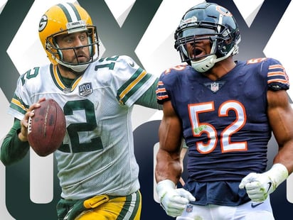 El duelo para arrancar la temporada será cuando Bears de Chicago reciba a Packers de Green Bay en una de las rivalidades más grandes de la Liga. (Especial)