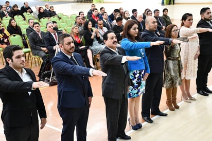 Esperanza Soto Alonso tomó protesta como delegada de la Federación Iberoamericana de Abogados. (CUAUHTÉMOC TORRES)