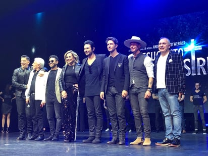 Elenco. Erick Rubín, Beto Cuevas, María José, Leonardo de Lozanne, Kalimba, Yahir y Enrique Guzmán. (ARCHIVO)