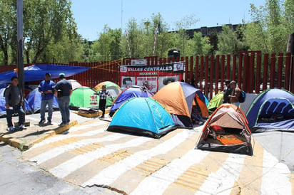 La Coordinadora Nacional de Trabajadores de la Educación (CNTE) mantiene cerradas las salidas. (NOTIMEX)