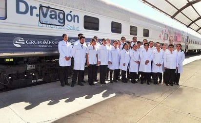 El proyecto es un tren que viaja por diversas rutas a lo largo del año, en sus vagones se han equipado diversos espacios para la atención a la salud de las comunidades. (EL SIGLO DE TORREÓN)