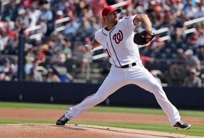 Max Scherzer, lanzador de los Nacionales de Washington, se embolsará 37.4 millones de dólares en esta temporada.