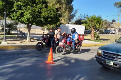 Continúan de manera permanente las acciones de prevención de accidentes en motocicletas. (CLAUDIA LANDEROS)