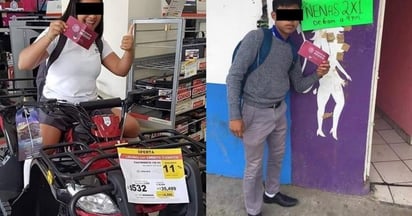  Apenas estudiantes de nivel medio superior recibían su primer depósito de la beca Benito Juárez, ya se difundían en redes sociales fotografías de adolescentes presumiendo los mil 600 pesos del apoyo económico. (ESPECIAL)