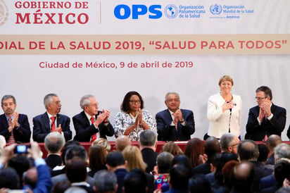 En el acto estuvo presente Michelle Bachelet, alta comisionada de la ONU para los derechos humanos. (NOTIMEX) 