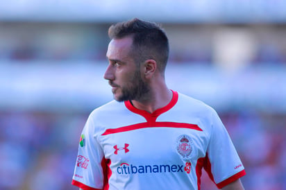 Federico Mancuello, mediocampista de Toluca, durante el duelo ante Gallos Blancos. (Jam Media)