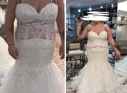 Pidió consejos y recibió algo muy distinto: negatividad por el vestido. (INTERNET)