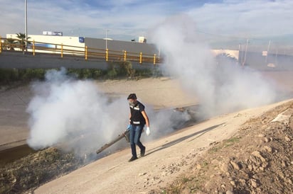 Mantiene Salud Pública Municipal acciones de prevención de enfermedades sobre canal de riego en San Luciano. (EL SIGLO DE TORREÓN) 