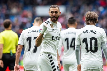 Benzema marcó triplete en el partido. (EFE) 