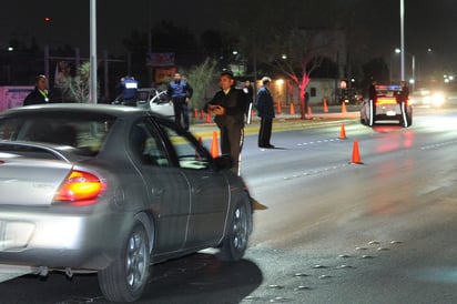 Los operativos Alcoholímetro solo se implementaron durante el pasado sábado en la ciudad de Torreón.