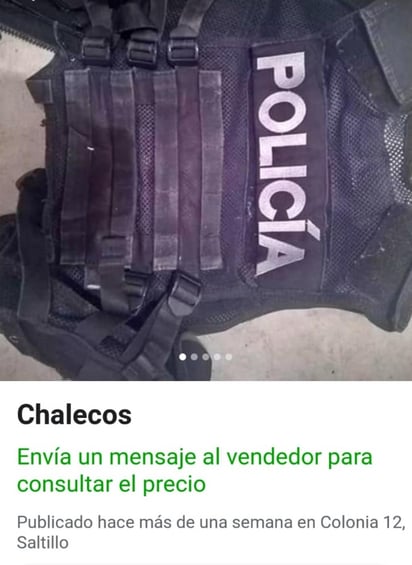 Fue a inicios de este mes que a través de Marketplace de la red social que fueron ofertados los chalecos. (ESPECIAL)