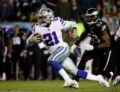 Esta será la cuarta temporada de Ezekiel Elliott con los Vaqueros, el corredor supera las 4 mil yardas y tiene 34 anotaciones.