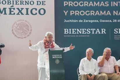 El presidente estuvo hoy en Oaxaca. (NOTIMEX) 