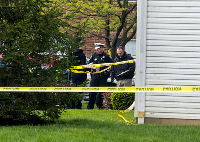 El lugar donde se hallaron varios muertos, en el conjunto residencial Lakefront en West Chester Township. (AGENCIAS)