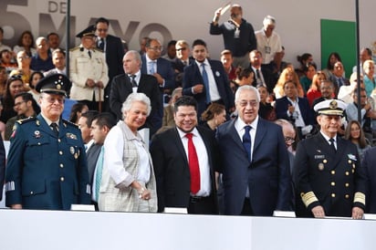 La funcionaria federal acudió al evento, en representación del presidente de México, Andrés Manuel López Obrador. (TWITTER)