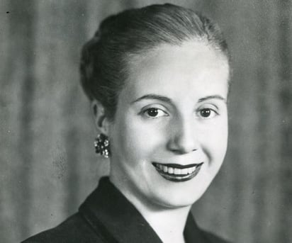 Eva Perón, eterna primera dama argentina y por siempre conocida como Evita, cumpliría este martes un siglo de vida. (ARCHIVO)