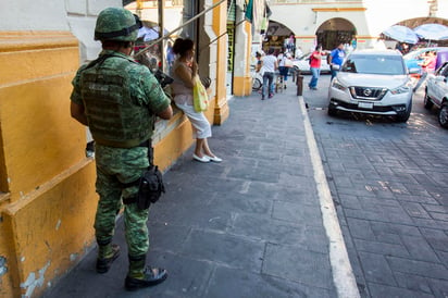 las Bases de Operaciones de Mixtas se desplegaron en diferentes zonas para inhibir la comisión de delitos. (EFE)