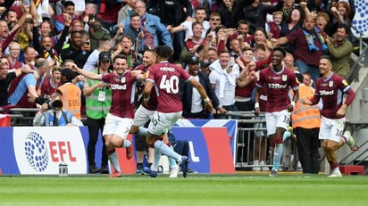 Tantos de Anwar El-Ghaziy John McGinn permitieron al Aston Villa regresar al máximo circuito de Inglaterra. (ESPECIAL)