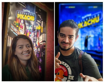 Talentos. Mitzi Agüero (i) y Luis Iván Aguilar (d), son los mexicanos que trabajaron en la animación de la cinta Detective Pikachu. (EFE)