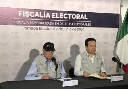 En su primer mensaje a medios de los comicios que este domingo se realizan en Aguascalientes, Baja California, Durango, Puebla, Quintana Roo y Tamaulipas afirmó que de todas las denuncias que la Fepade ha recibido no hay ningún detenido. (TWITTER)