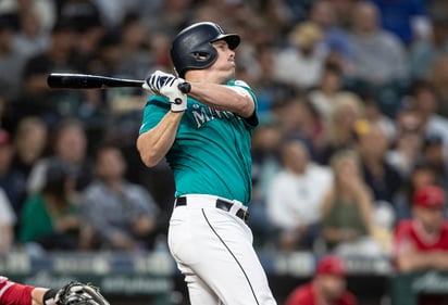 Jay Bruce tiene 14 jonrones y 28 producidas este año con Seattle. (AP)