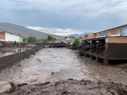 Buena parte del municipio, de cerca de 15,000 habitantes, quedó anegado este domingo cuando un aumento del caudal del río tras unas fuertes lluvias provocó riadas que arrastraron coches e inundaron viviendas.