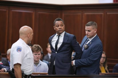 Se declara inocente. El actor Cuba Gooding Jr. se entregó a la Policía de Nueva York el jueves.